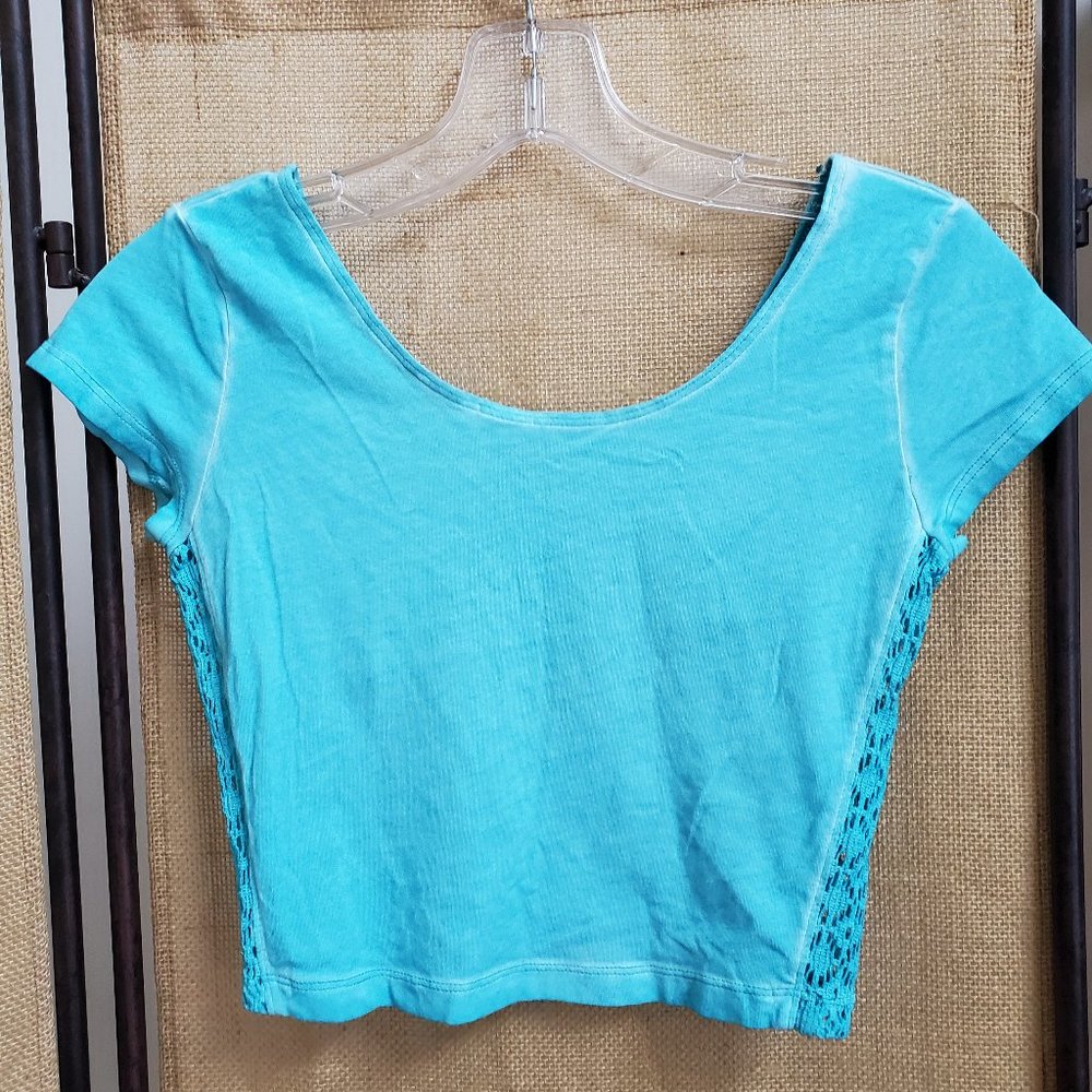 Crop Top, Tee, Lace